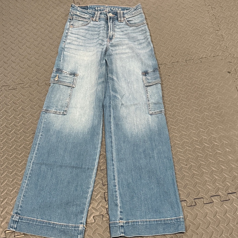 American Eagle Outfitters Light Blue Flare Jeans